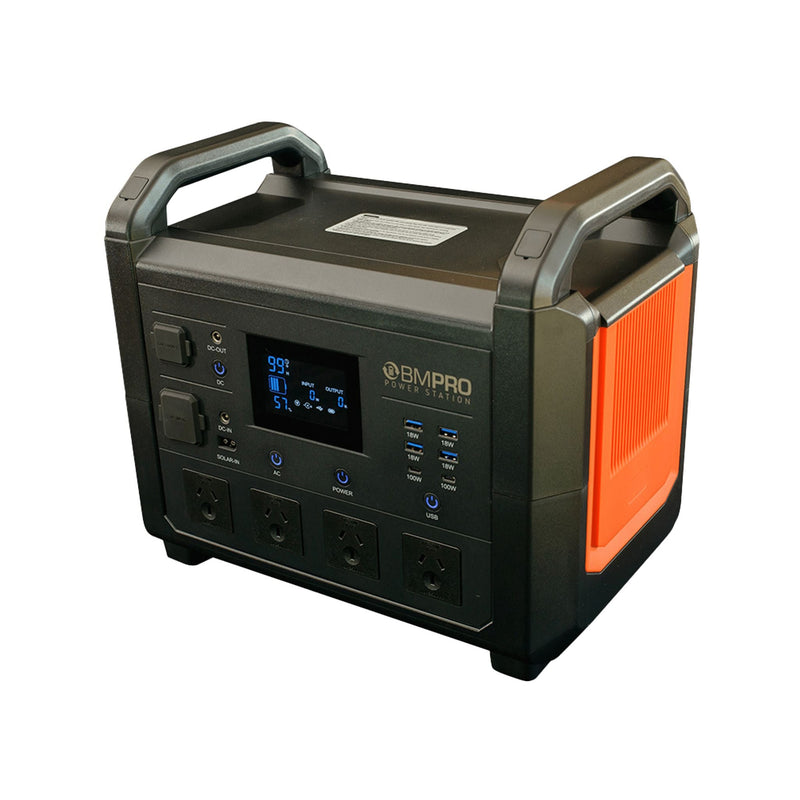 Load image into Gallery viewer, BMPRO Portable Power Station 1600w Pure Sine Inverter 120AH Battery