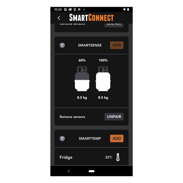 Load image into Gallery viewer, BMPRO Smart Connect Kit 1 x Gas / 1 x Temp / 2 x Tire Press Monitoring Sensors