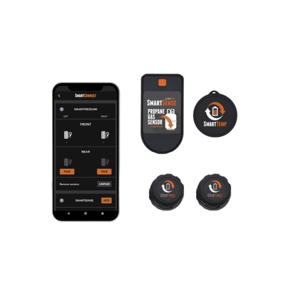 Load image into Gallery viewer, BMPRO Smart Connect Kit 1 x Gas / 1 x Temp / 2 x Tire Press Monitoring Sensors