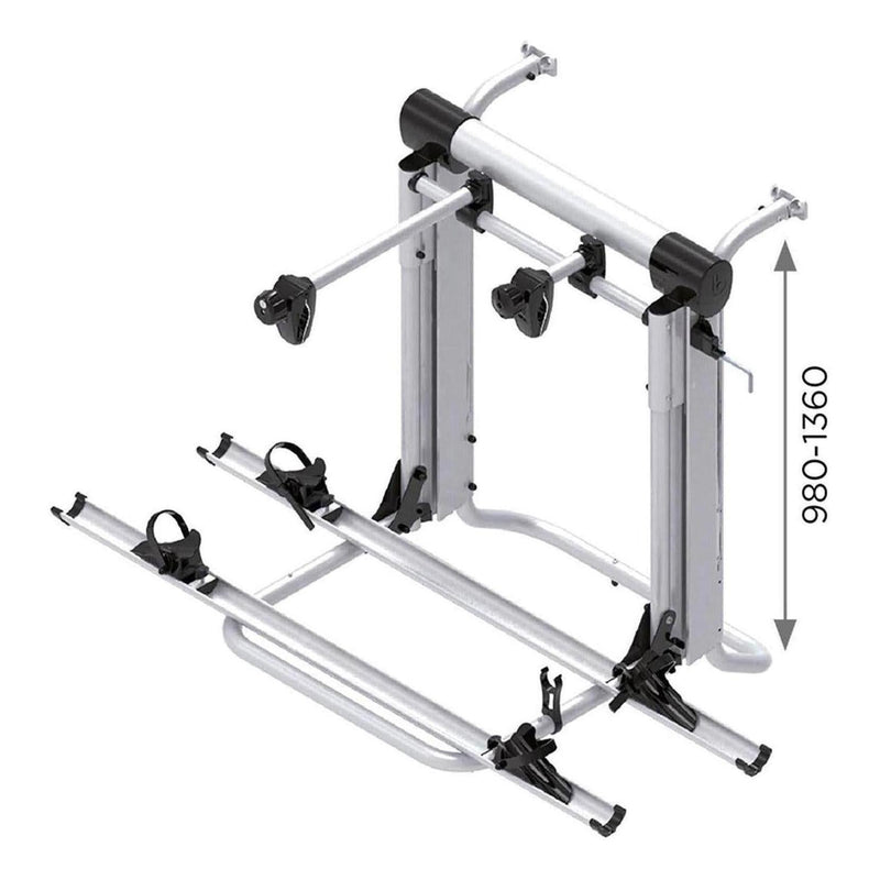 Load image into Gallery viewer, Electric 12V Bike Lift Rack Carrier 2 Bike 980 - 1360mm Range - Remote Inc