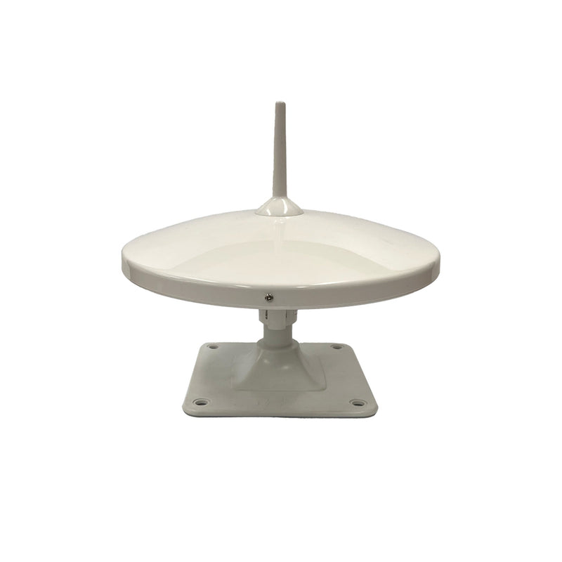 Load image into Gallery viewer, Glomex 250mm Amplified Digital RV TV Antenna White