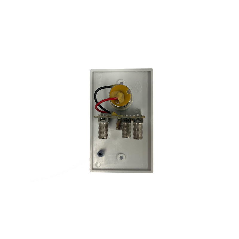 Load image into Gallery viewer, Iluma 12V TV Antenna Wall Plate Signal Booster Amplifier & Power Supply White