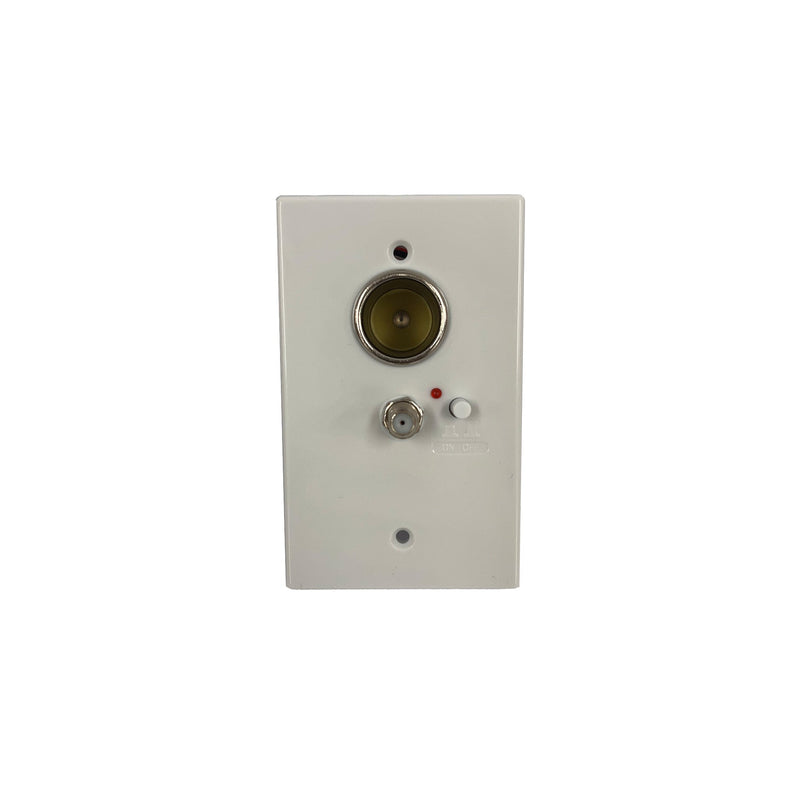 Load image into Gallery viewer, Iluma 12V TV Antenna Wall Plate Signal Booster Amplifier & Power Supply White