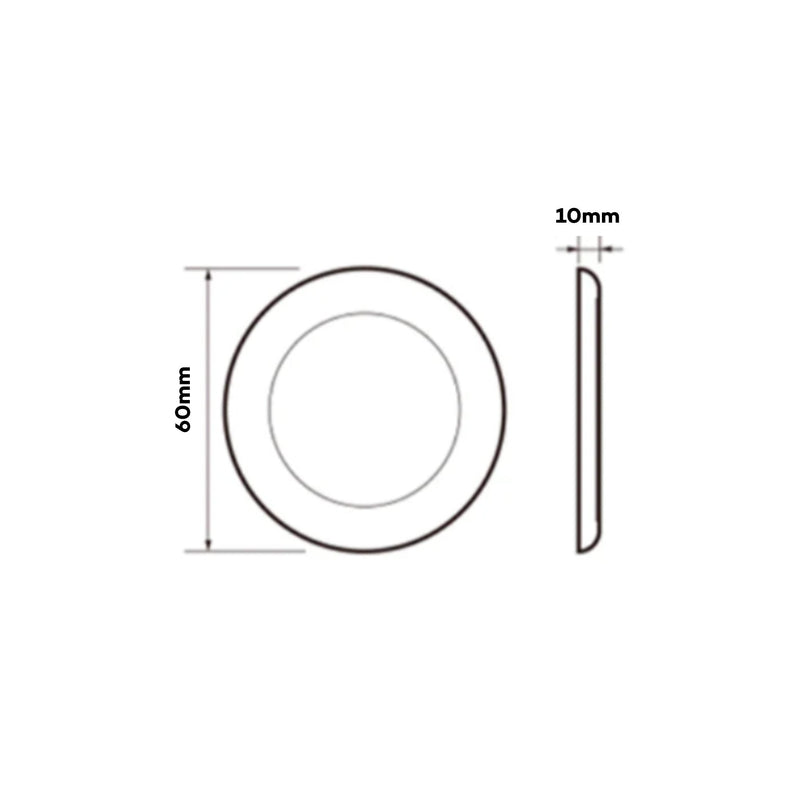 Load image into Gallery viewer, Iluma 12v Slimline Touch On / Off LED Downlight 60mm Cool White Light - Chrome