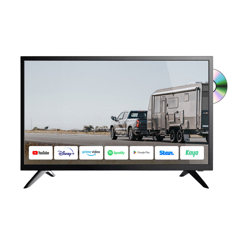 Load image into Gallery viewer, Iluma 24 Inch 60cm LED 12V Smart TV and DVD Combo Full High Definition