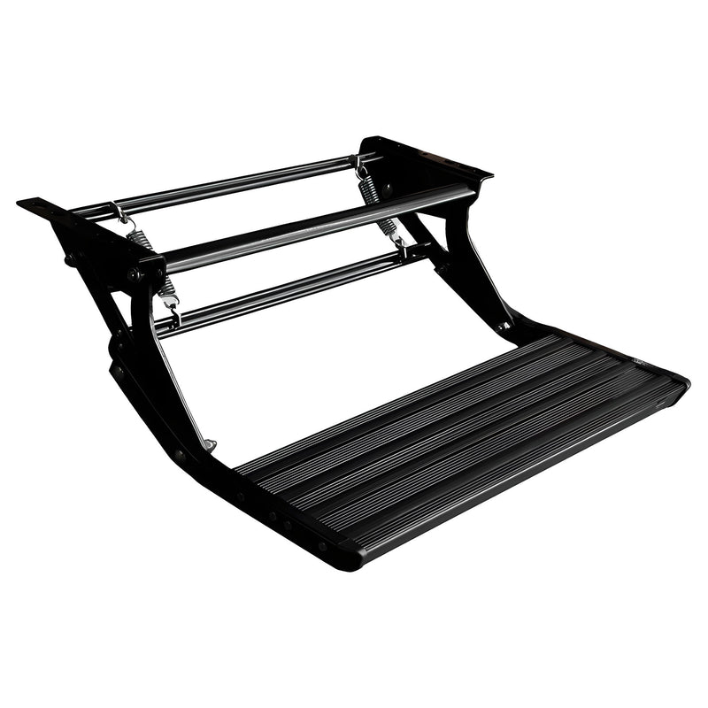 Load image into Gallery viewer, Iluma Single Manual Pull Out Aluminium Step Black With LED Light