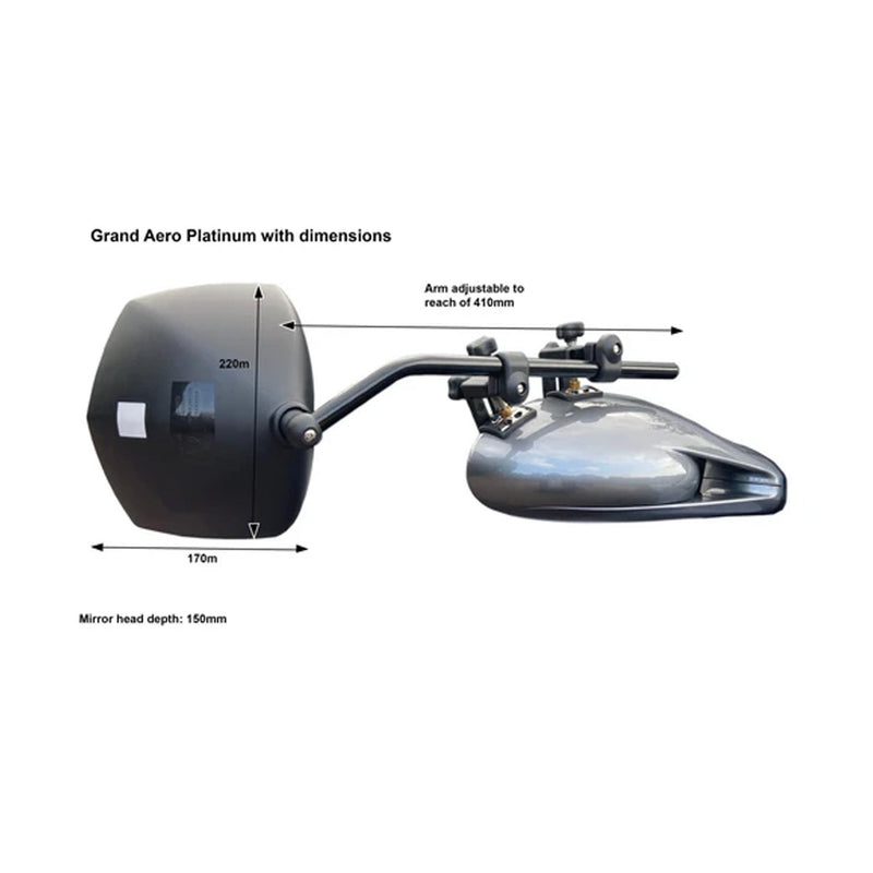 Load image into Gallery viewer, Leisure Tec Milenco Platinum Grand Aero Mirror Twin Pack