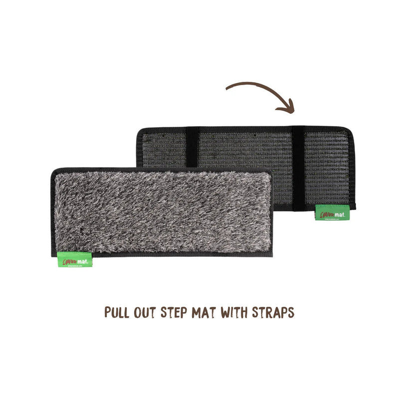 Load image into Gallery viewer, Muk Mat Pull Out Caravan Step Mat 20cm x 51cm Dark Grey