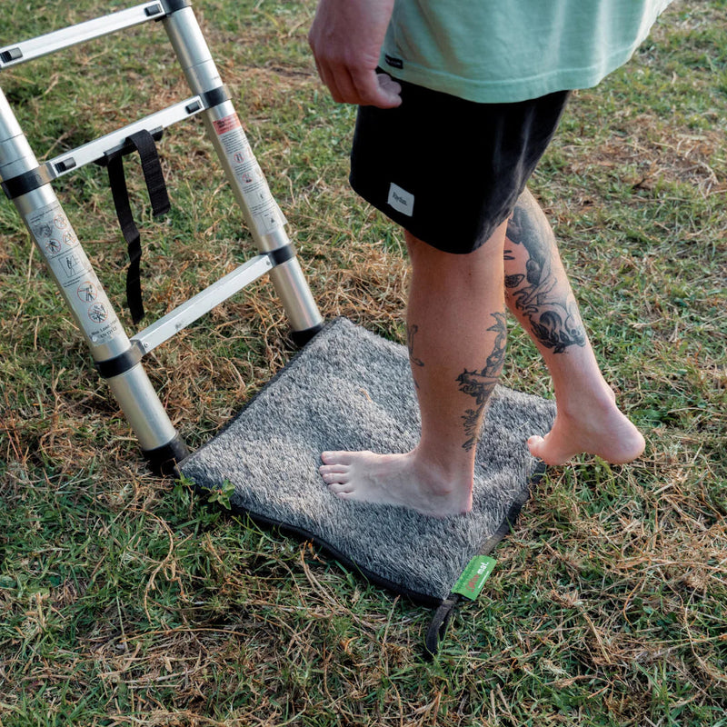 Load image into Gallery viewer, Muk Mat Square Ground Mat 50cm x 50cm Dark Grey