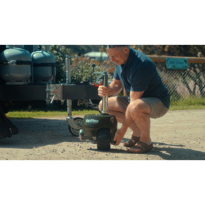 Load image into Gallery viewer, Optitec V3 Wireless Remote Control Jockey Wheel.