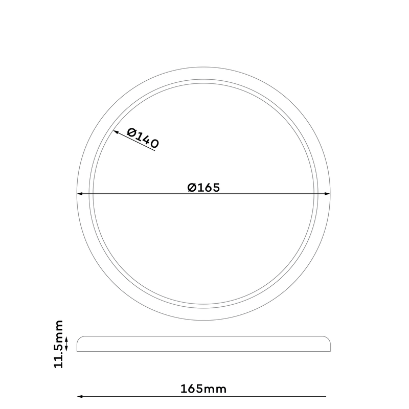 Load image into Gallery viewer, Iluma 12v Slimline Touch Dimmable LED Downlight 6000k 165mm White
