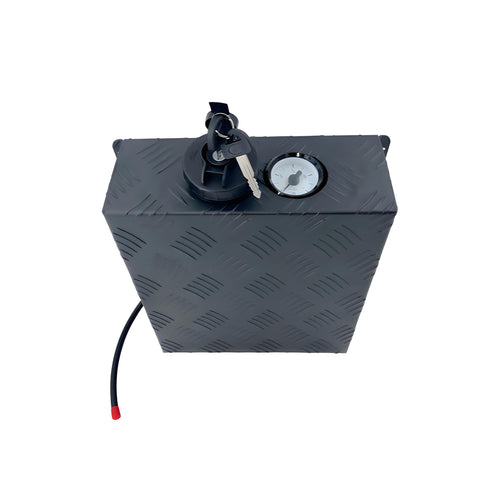 AUFOCUS Diesel Tank Cover Black Checker Plate - 5 Litre
