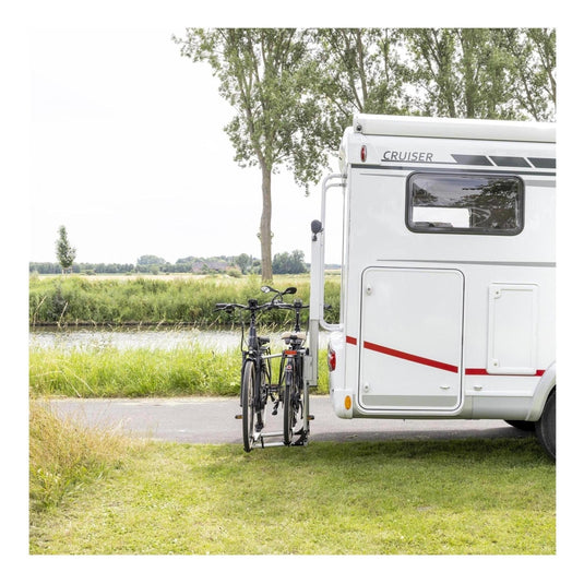 Electric 12V Bike Lift Rack Carrier 2 Bike 980 - 1360mm Range - Remote Inc