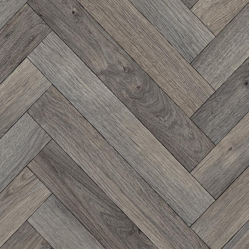 Eurolux Flooring Collection Herringbone Grey Oak 72m2 - 2.4X30M 0.6