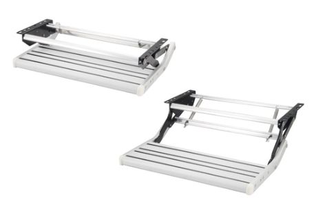 Finch Aus manual step, single, aluminium, 15cm