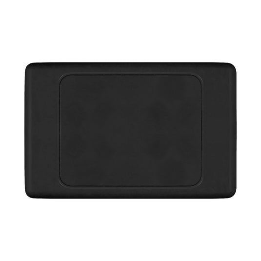 Iluma Blank Light Switch Cover Plate Black