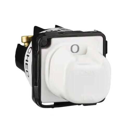Iluma Clipsal 15A 4 Position Rotary Switch Mechanism 2 On / 2 Off White