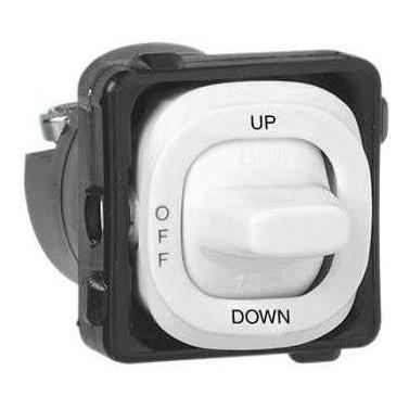 Iluma Clipsal Switch Mech 3 Position UP/OFF/ DOWN White Electric