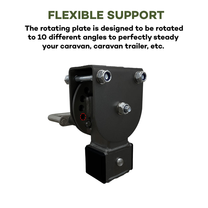 Load image into Gallery viewer, Iluma Drop Down Stabilizer leg Corner Steadies 420mm Black
