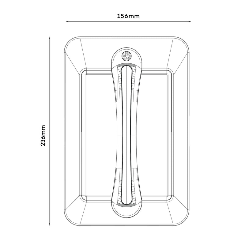 Load image into Gallery viewer, Iluma Led Dimmable Grab Handle White Light with Blue Night Light Black Bargman Style
