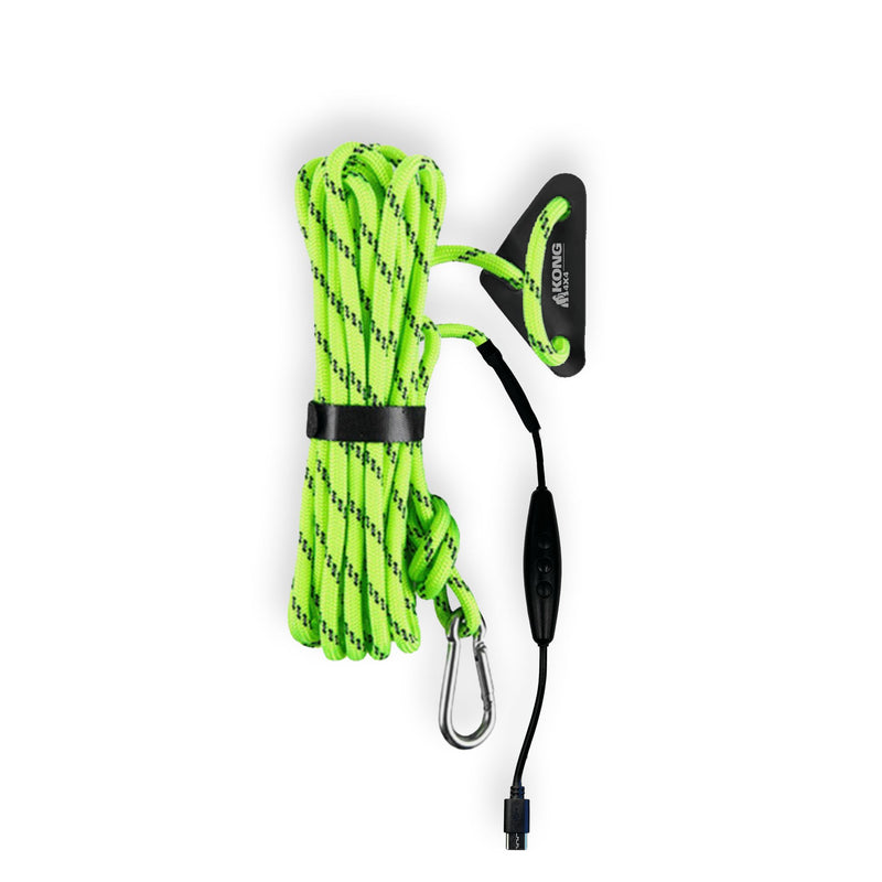 Load image into Gallery viewer, Kong LED Tiedown Rope with USB-C 6 Meter Length Green
