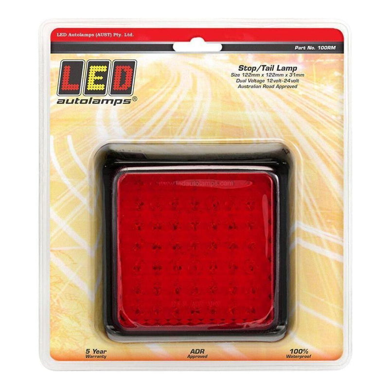 Load image into Gallery viewer, LED Autolamp 12/24V 100 Series Stop/Tail Red LED Light
