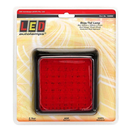 LED Autolamp 12/24V 100 Series Stop/Tail Red LED Light