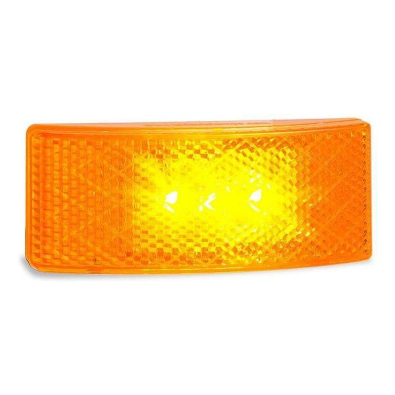Load image into Gallery viewer, LED Autolamp 12/24V Amber Side Marker with Built in Reflector Blister
