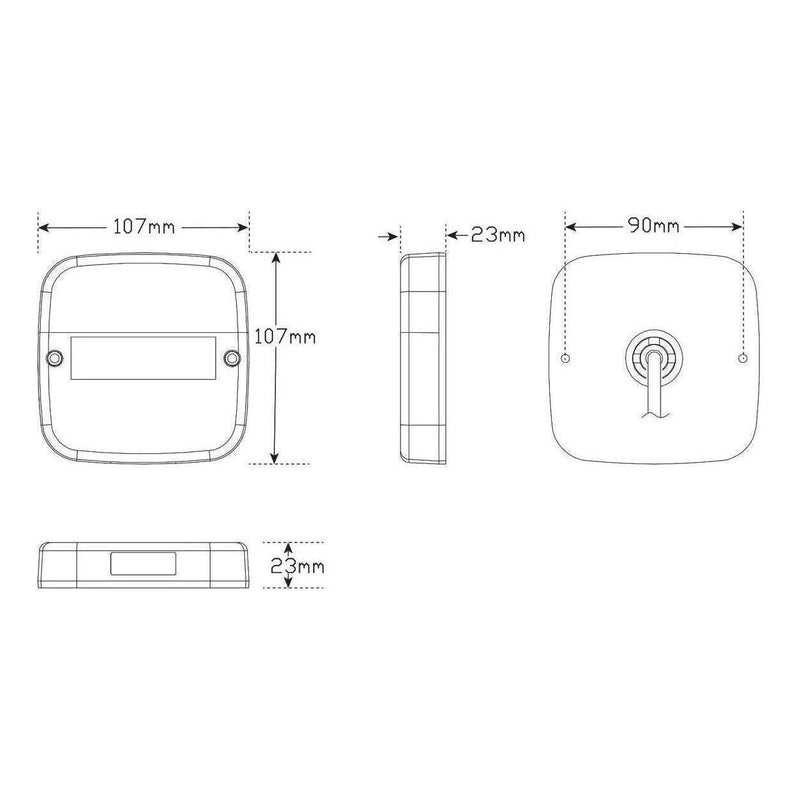 Load image into Gallery viewer, LED Autolamp 12/24V Stop/Tail/Indicator/ Licence Plate lamp LED Taillight
