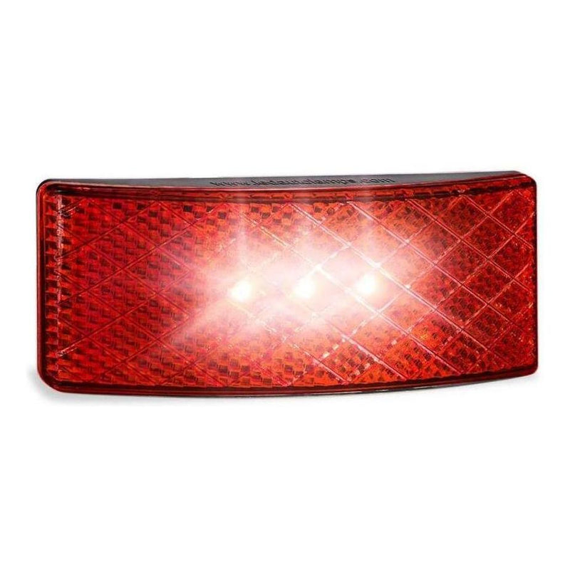 Load image into Gallery viewer, LED Autolamp 12V/24V Red Side Marker with Built in Reflector / 3M Adhesive 100x38x13mm
