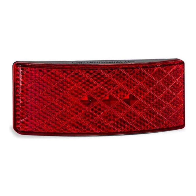 Load image into Gallery viewer, LED Autolamp 12V/24V Red Side Marker with Built in Reflector / 3M Adhesive 100x38x13mm
