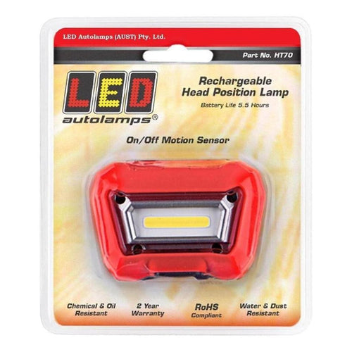 LED Autolamp Rechargeable Head Torch Position Lamp