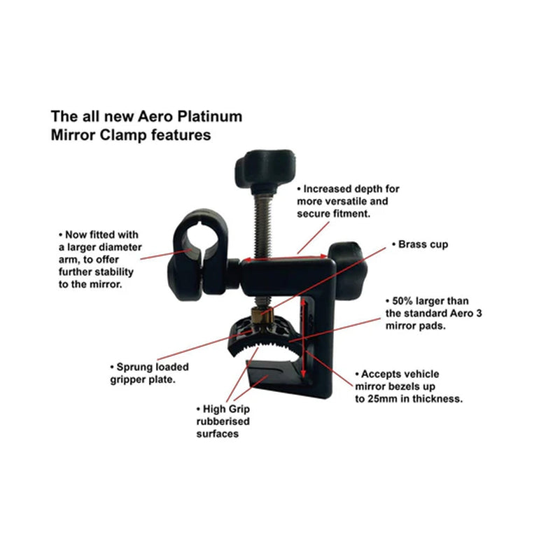 Load image into Gallery viewer, Leisure Tec Milenco Aero Platinum Mirror Replacement Clamp Bracket

