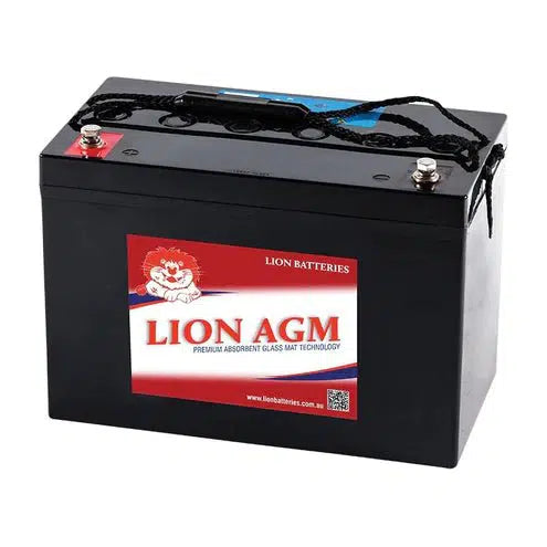 Lion 100AH AGM Deep Cycle Battery 306x168x211mm 28.4Kg