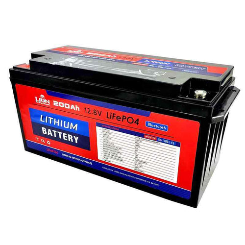 Lion 200AH Lithium Deep Cycle Battery 483x170x240mm 18.5Kg