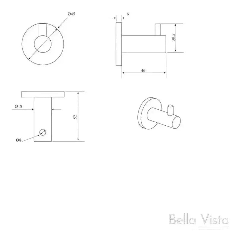 Load image into Gallery viewer, Mica Robe Hook Brushed Nickel
