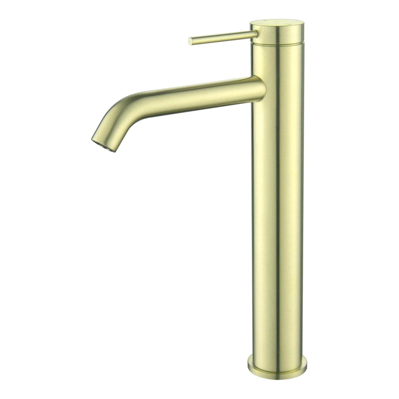 Load image into Gallery viewer, Mica Tall Basin Sink Tap Mixer Curved Spout French Gold
