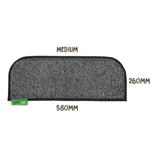 Muk Mat Rounded Caravan Step Medium Mat 26cm x 58cm Dark Grey