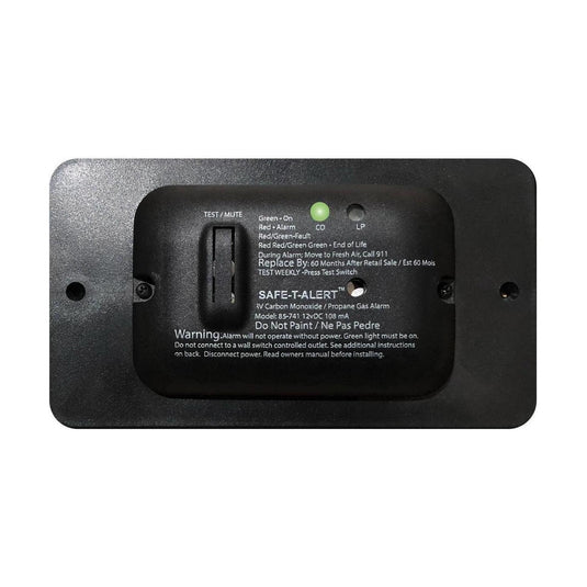 Universal 12V Carbon Monoxide / Gas Leak Detector Black