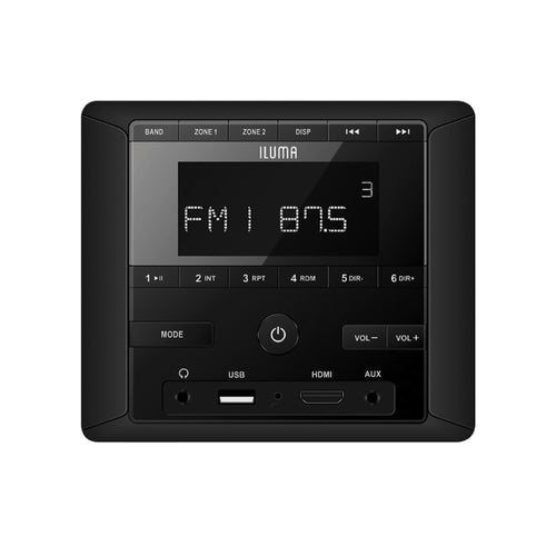 Iluma Radio Headunit Multi Zone Stereo With Bluetooth HDMI /USB Port