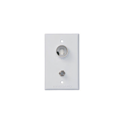 WINEGARD WHITE 2nd TV WALL PLATE ONLY