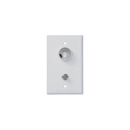 WINEGARD WHITE 2nd TV WALL PLATE ONLY